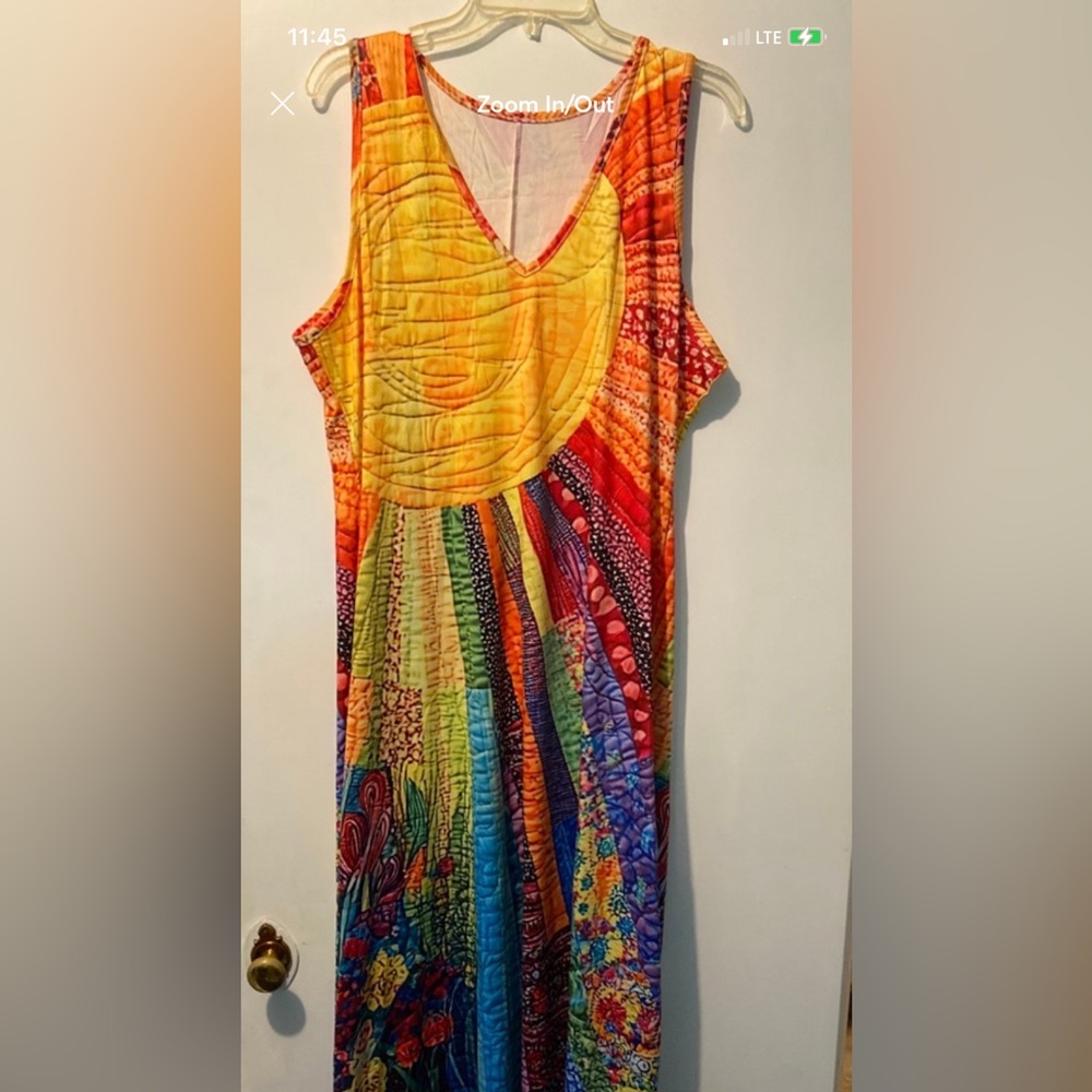 New maxi dress with vibrant colors